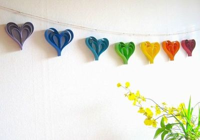 Valentine’s Day Paper Heart Garland